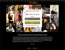 Tablet Screenshot of fetishlovers.com